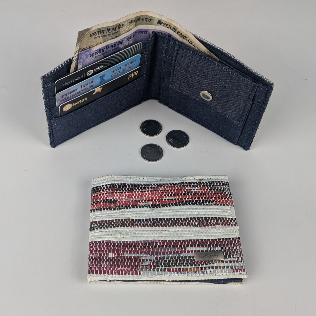 Upcycled Handcrafted Wallet (W0525-003) PS_W
