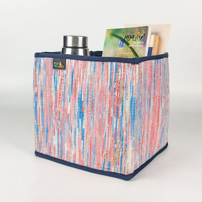 Upcycled Handwoven Collapsible Storage Basket Medium (CSBM0525-013) PS_W