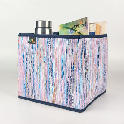 Upcycled Handwoven Collapsible Storage Basket Medium (CSBM0525-018) PS_W