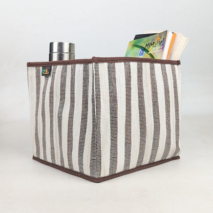 Upcycled Handwoven Collapsible Storage Basket Medium (CSBM0526-005) PS_W 