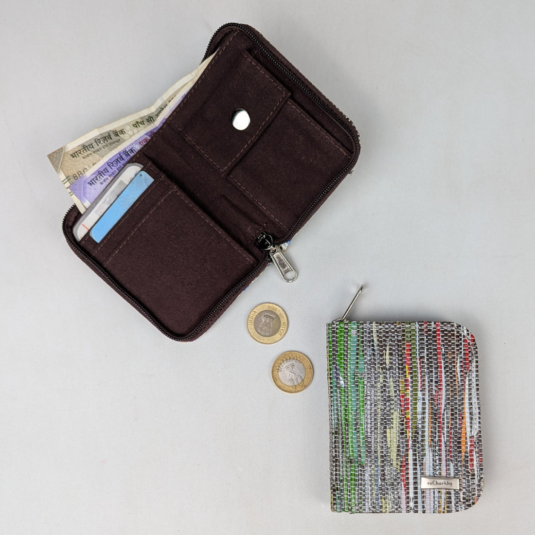 Upcycled Handwoven D Wallet (DW0526-002) PS_W
