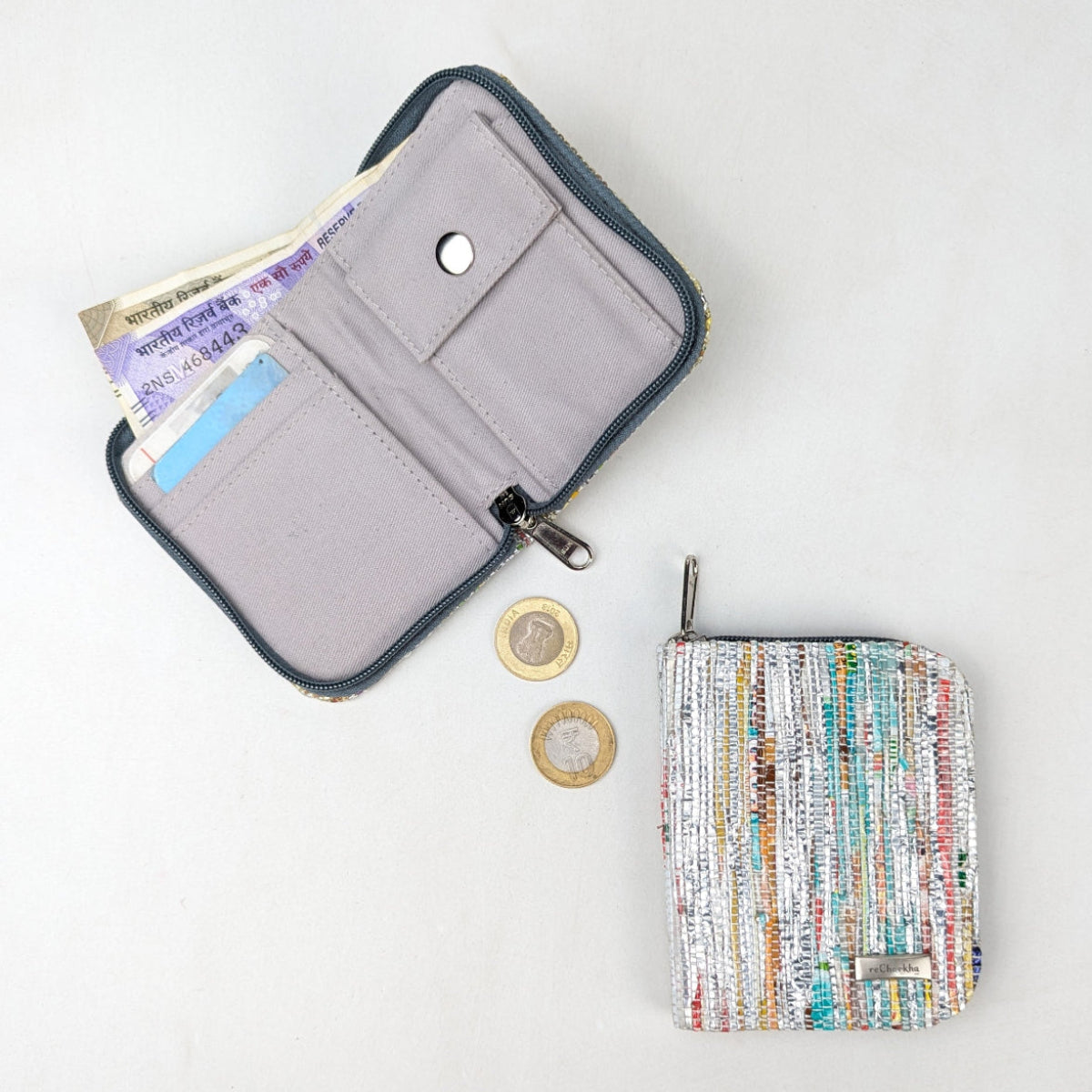 Upcycled Handwoven D Wallet (DW0526-007) PS_W