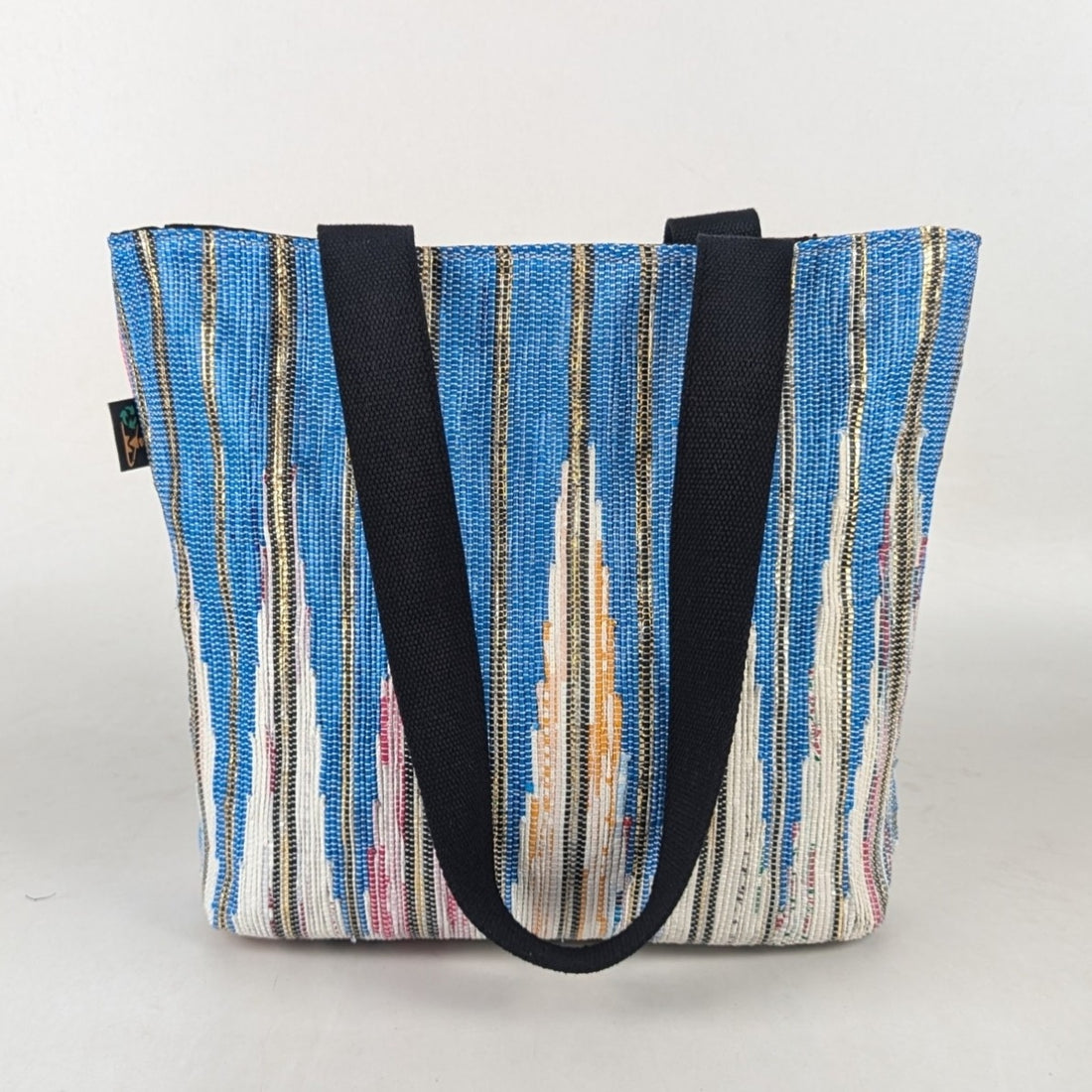 Upcycled Handwoven Designer Shopper Tote (DST0325-002) PS_W