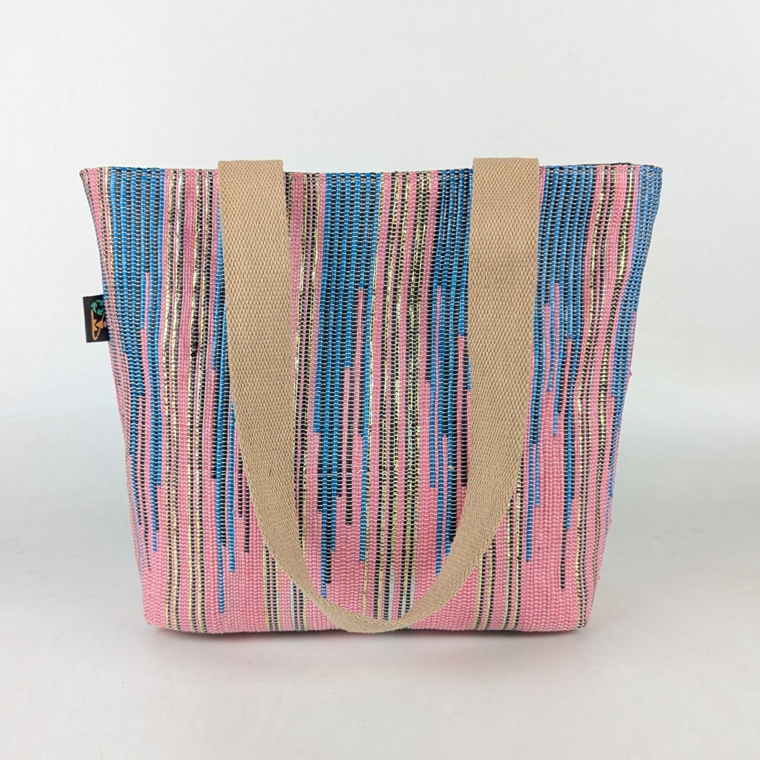 Upcycled Handwoven Designer Shopper Tote (DST0325-004) PS_W
