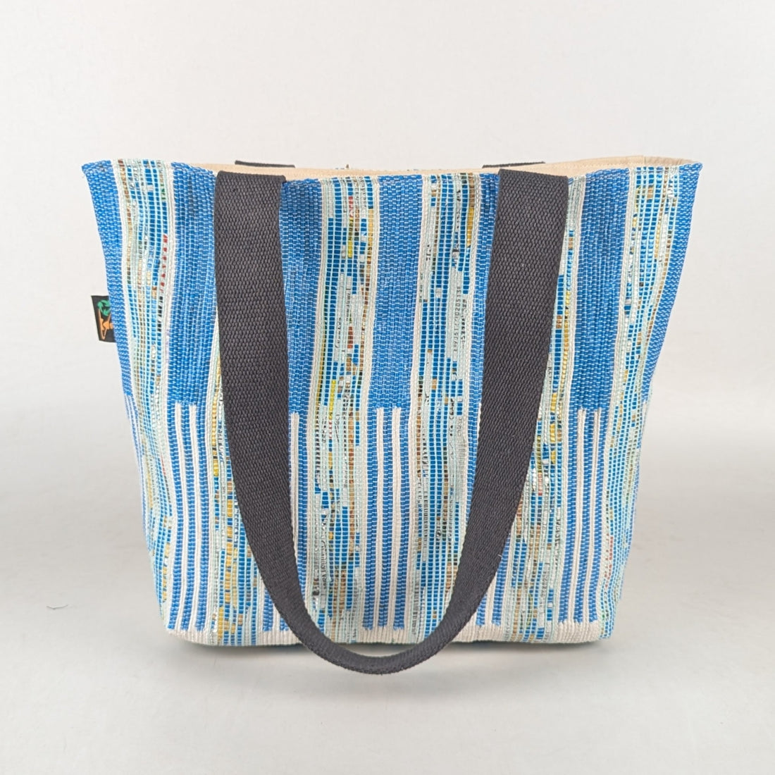 Upcycled Handwoven Designer Shopper Tote (DST0325-009) PS_W