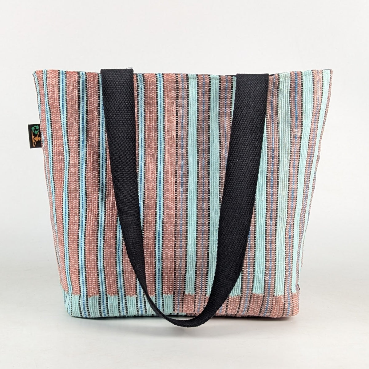 Upcycled Handwoven Designer Shopper Tote (DST0425-006) PS_W