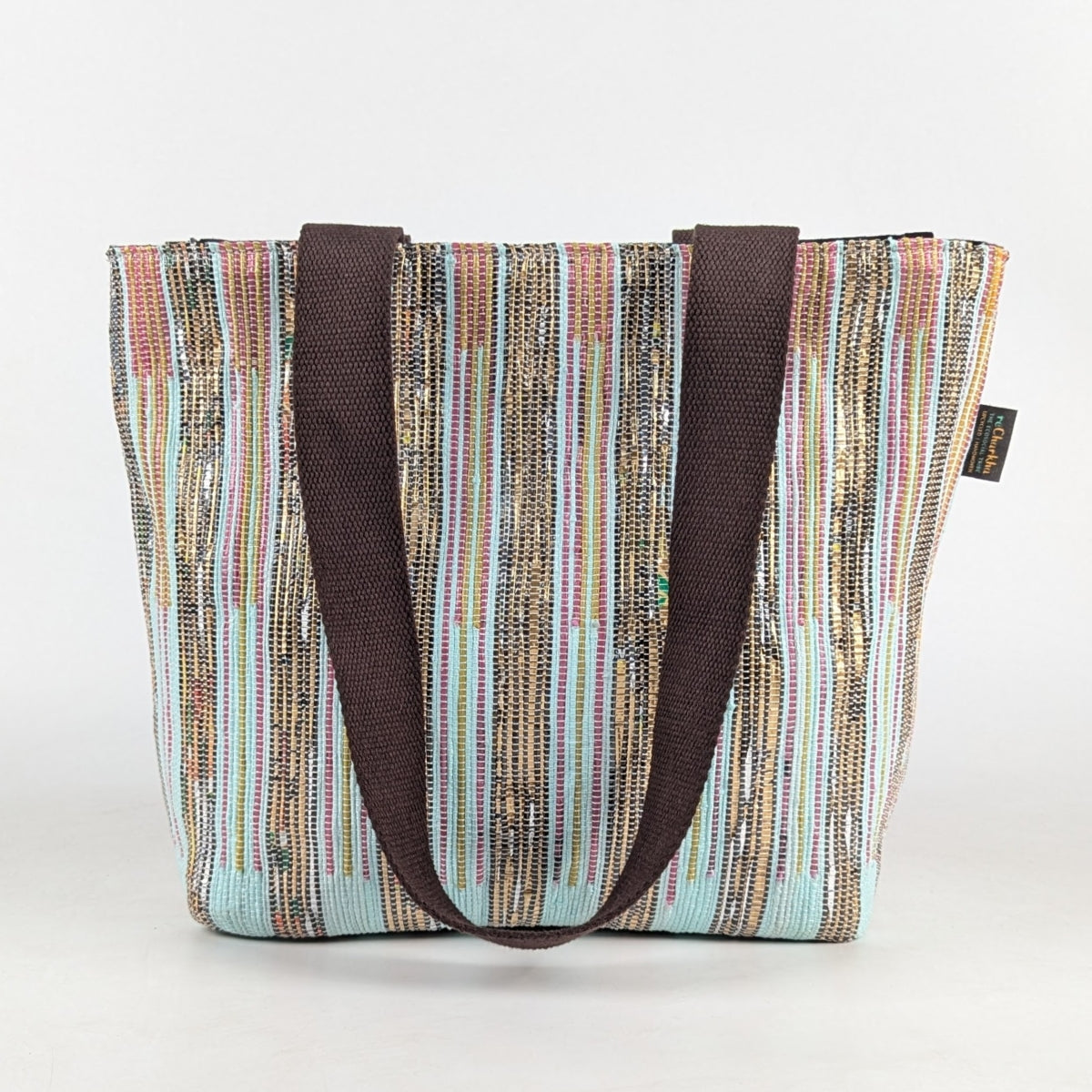 Upcycled Handwoven Designer Shopper Tote (DST0425-008) PS_W