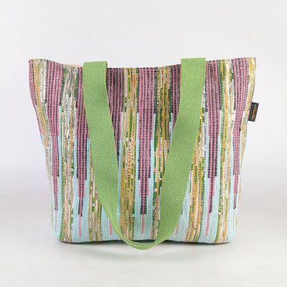 Upcycled Handwoven Designer Shopper Tote (DST0425-009) PS_W