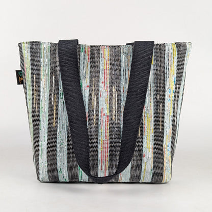 Upcycled Handwoven Designer Shopper Tote (DST0425-010) PS_W
