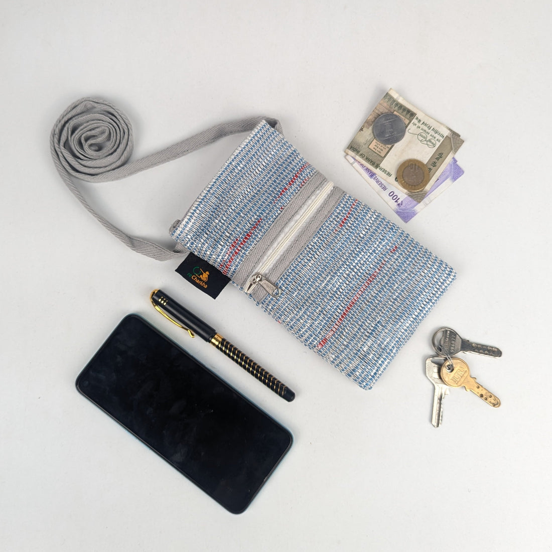 Upcycled Handwoven Mobile Sling (MSL0126-014) PS_W