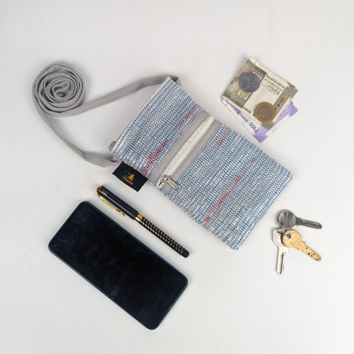 Upcycled Handwoven Mobile Sling (MSL0126-014) PS_W