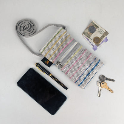 Upcycled Handwoven Mobile Sling (MSL0126-017) PS_W