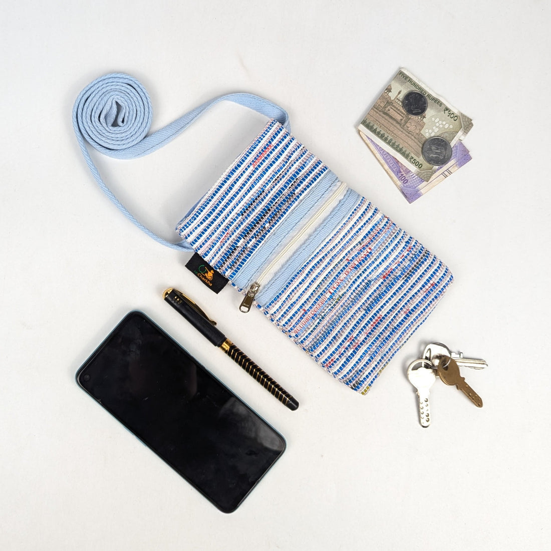 Upcycled Handwoven Mobile Sling (MSL0226-003) PS_W