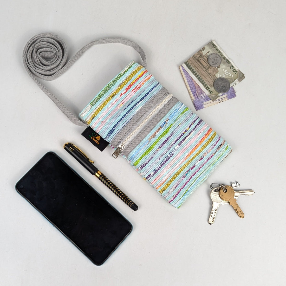 Upcycled Handwoven Mobile Sling (MSL0226-015) PS_W