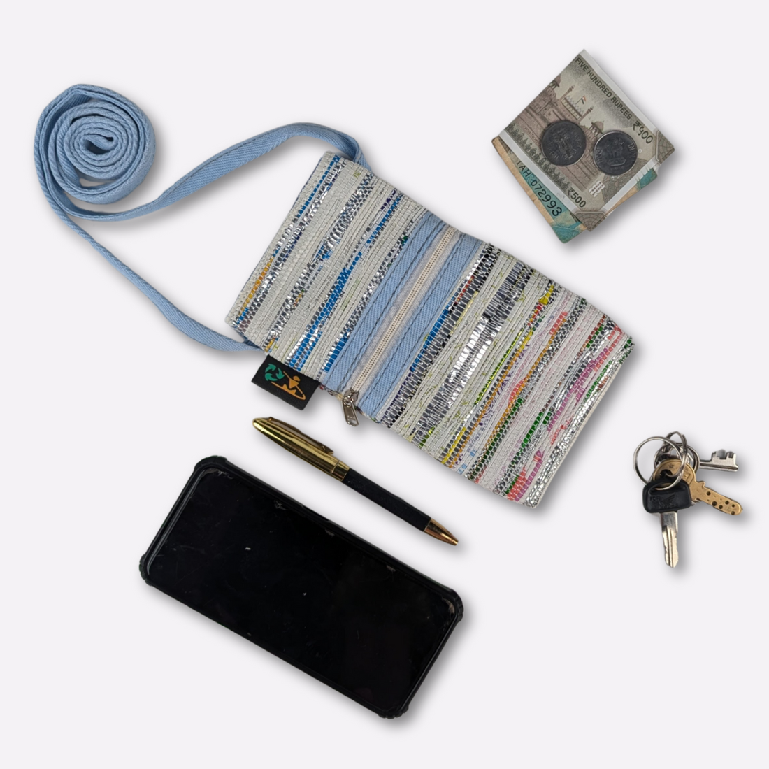 Upcycled Handwoven Mobile Sling (MSL0325-019) PS_W