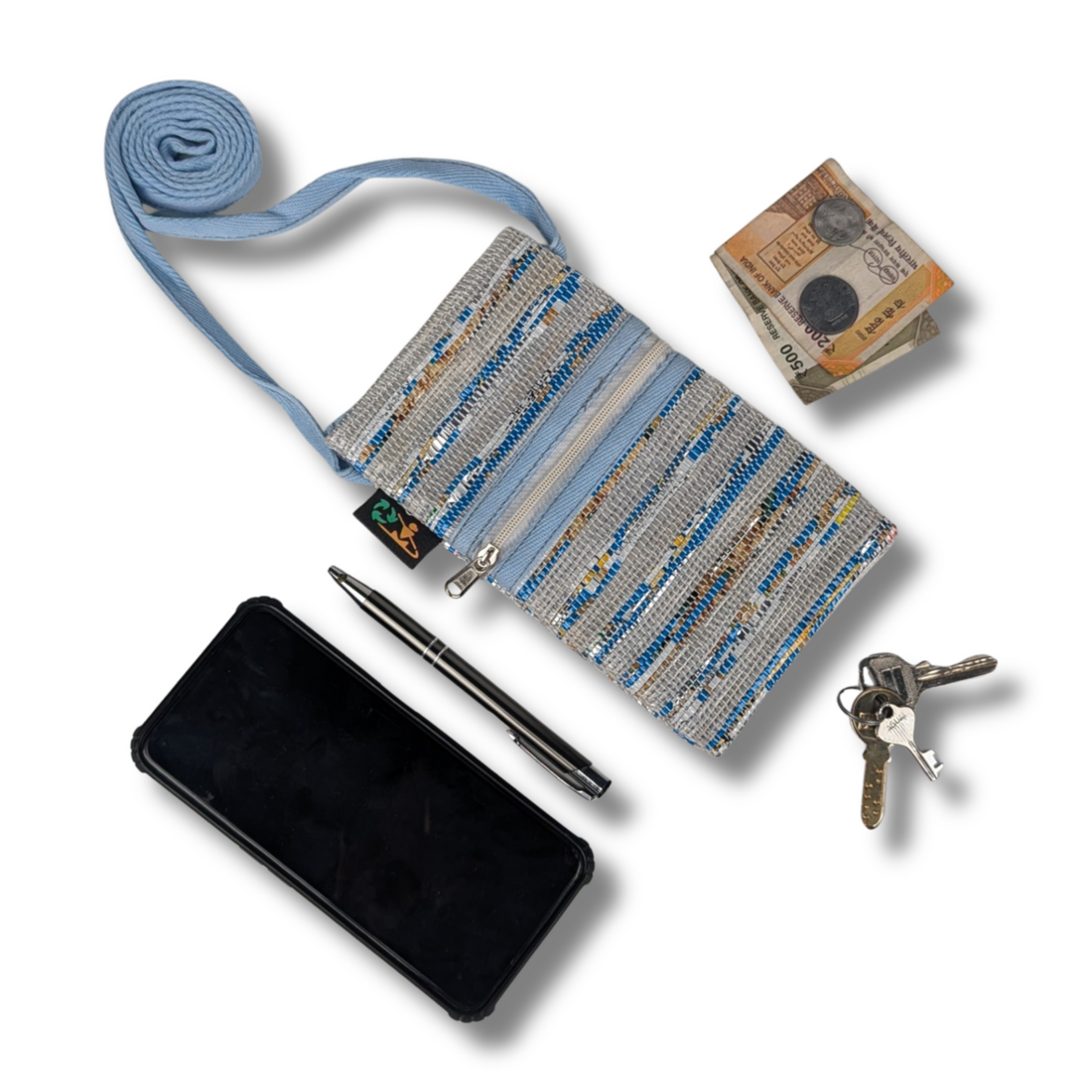 Upcycled Handwoven Mobile Sling (MSL0825-006) PS_W