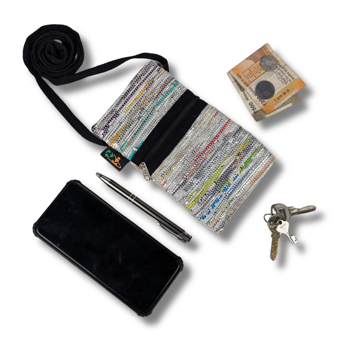 Upcycled Handwoven Mobile Sling (MSL0825-008) PS_W