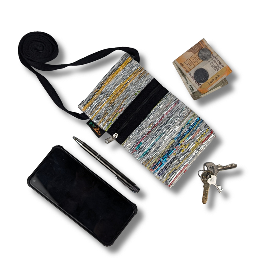 Upcycled Handwoven Mobile Sling (MSL0825-010) PS_W