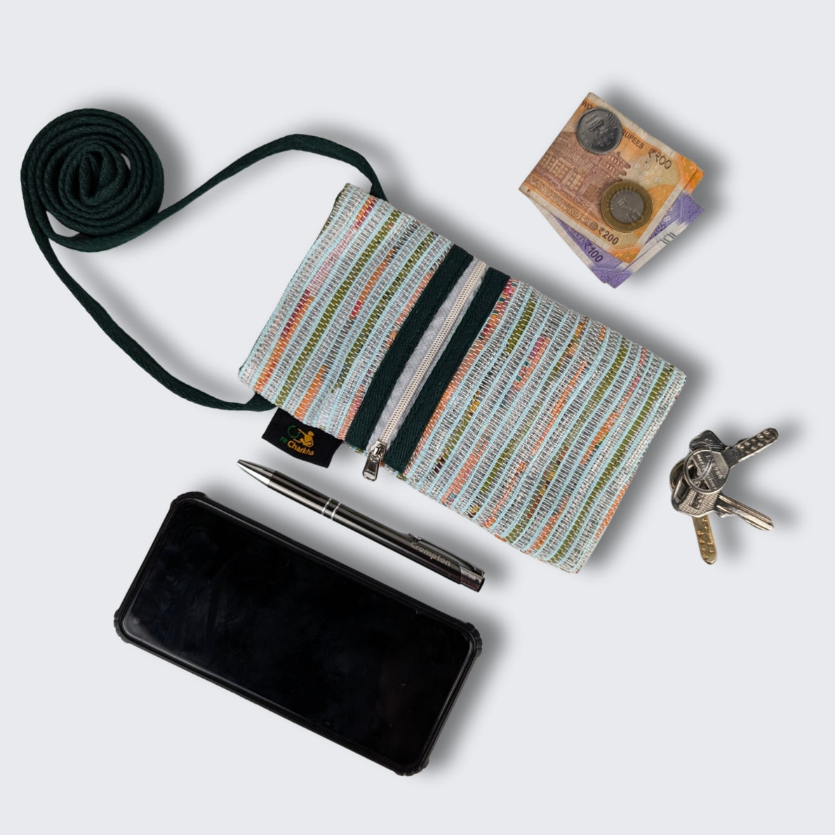 Upcycled Handwoven Mobile Sling (MSL0925-001) PS_W