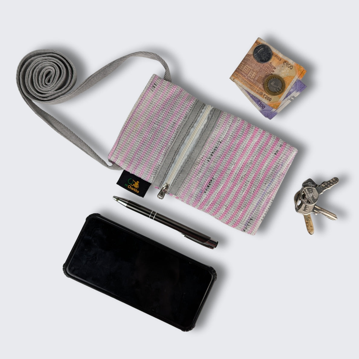 Upcycled Handwoven Mobile Sling (MSL0925-008) PS_W