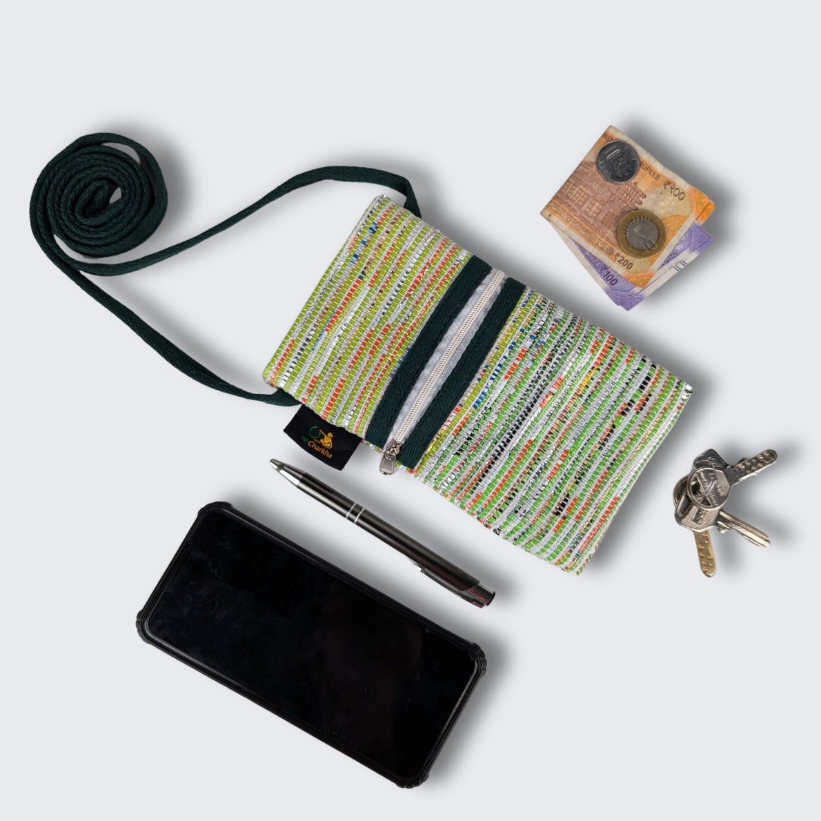 Upcycled Handwoven Mobile Sling (MSL0925-011) PS_W