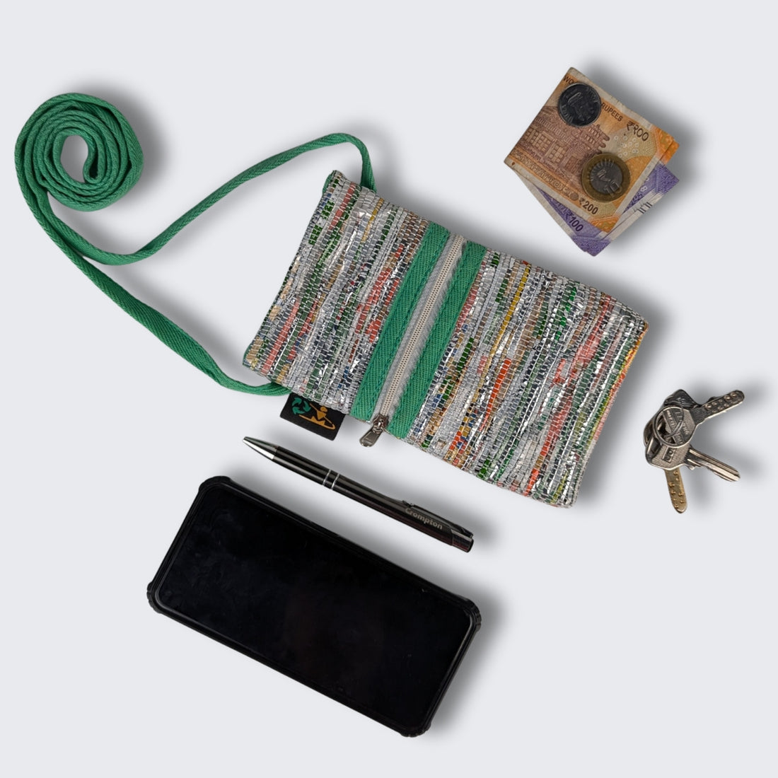 Upcycled Handwoven Mobile Sling (MSL0925-014) PS_W