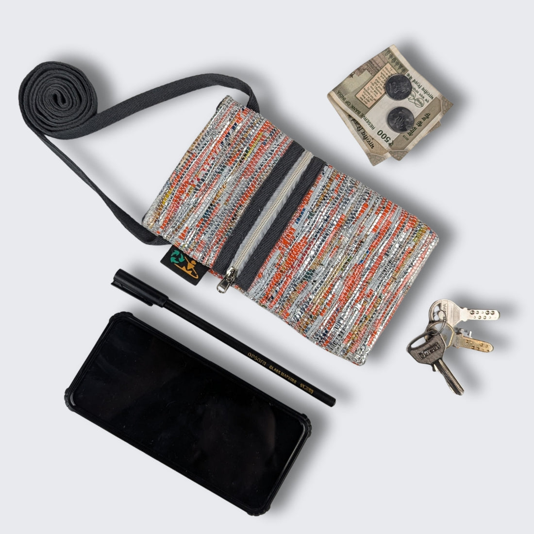Upcycled Handwoven Mobile Sling (MSL1025-002) PS_W