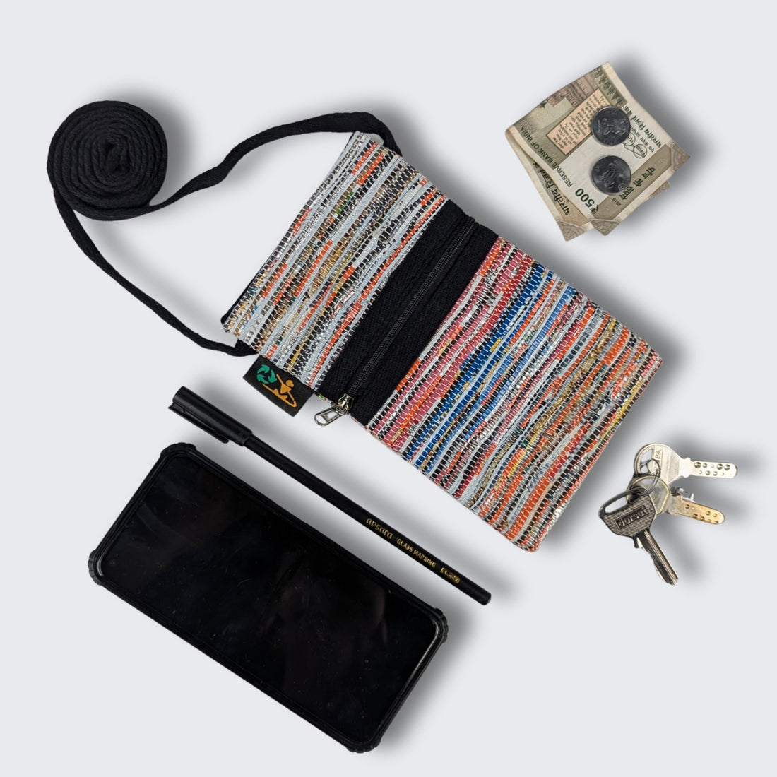 Upcycled Handwoven Mobile Sling (MSL1025-004) PS_W