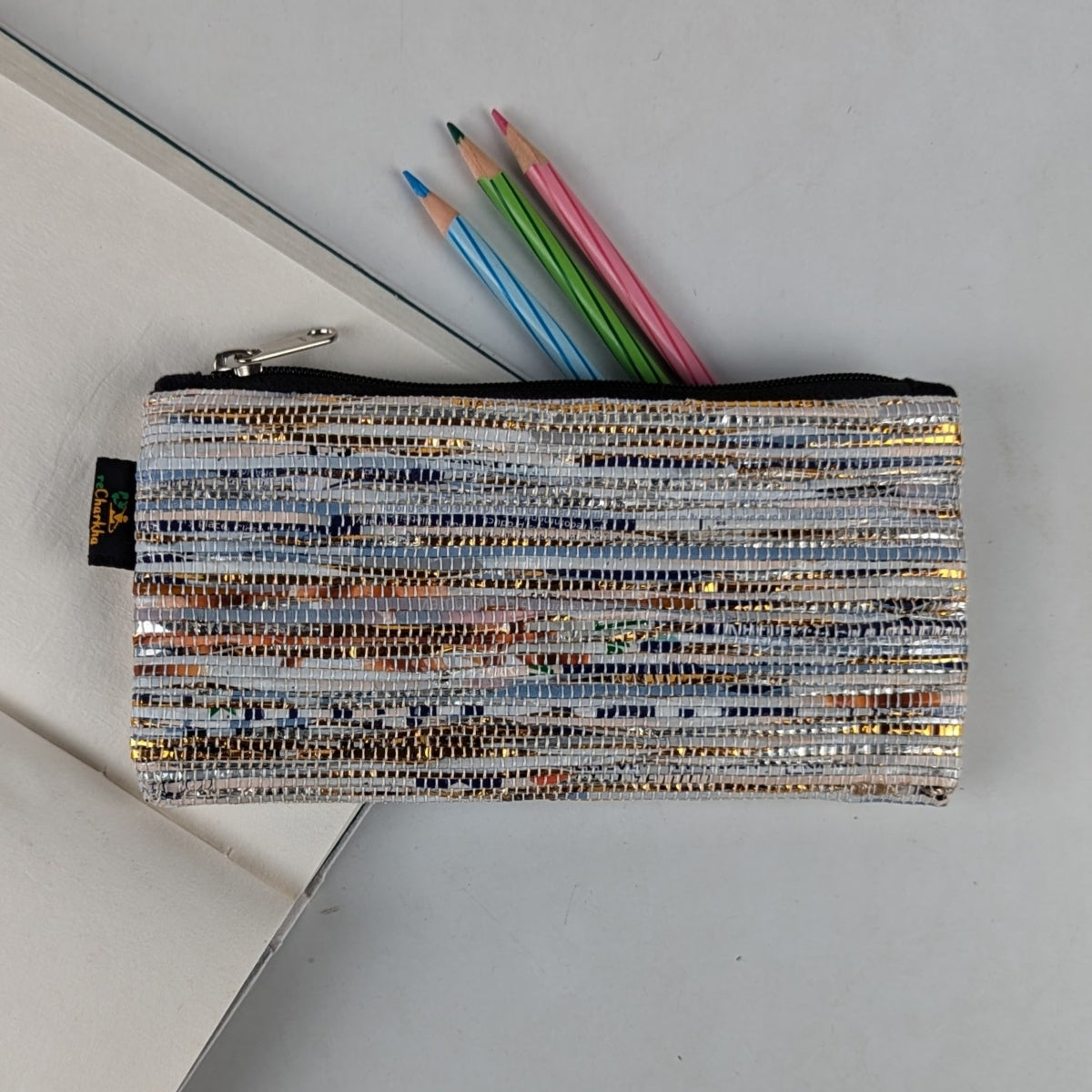 Upcycled Handwoven Pencil Pouch (PP0325-007) PS_W