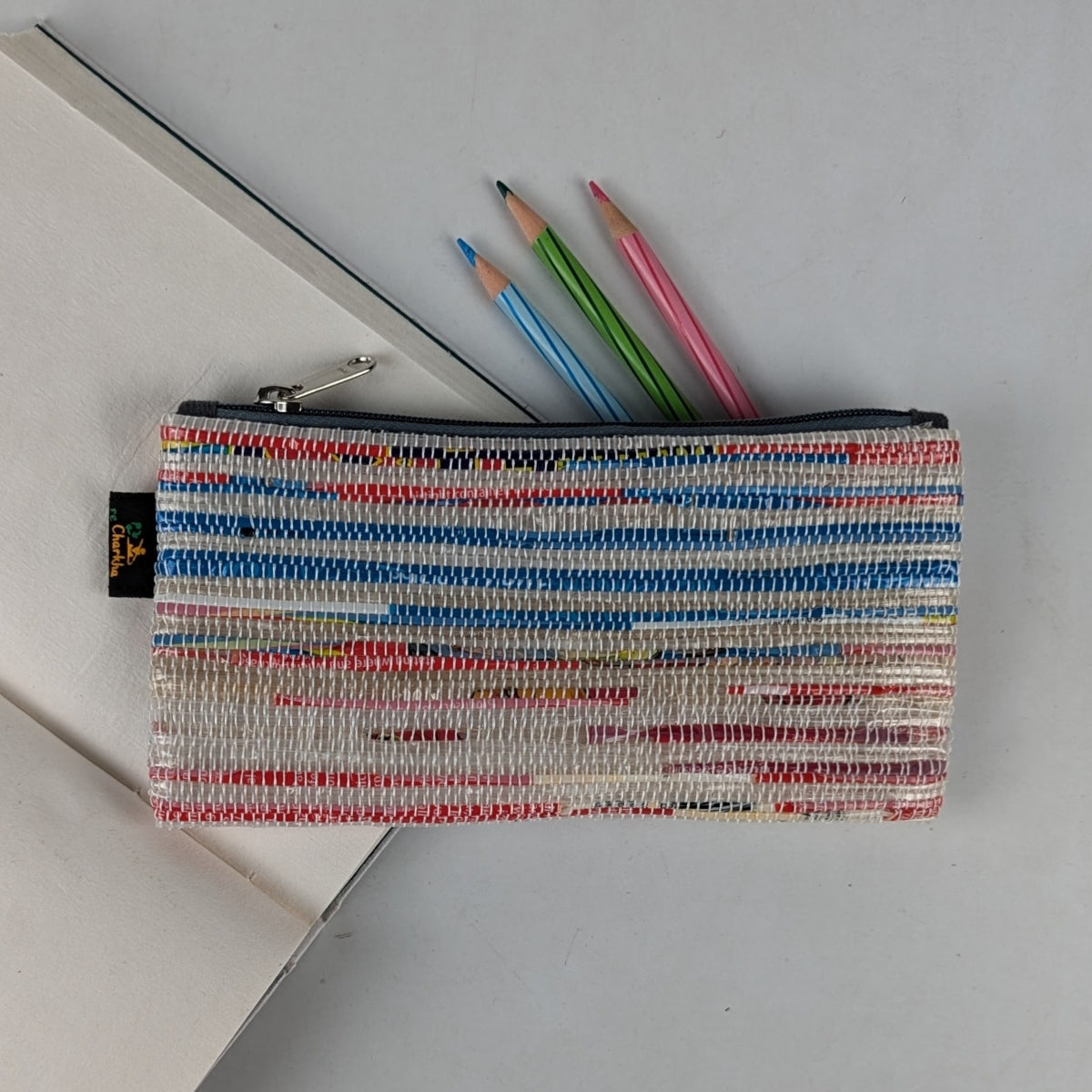 Upcycled Handwoven Pencil Pouch (PP0325-010) PS_W