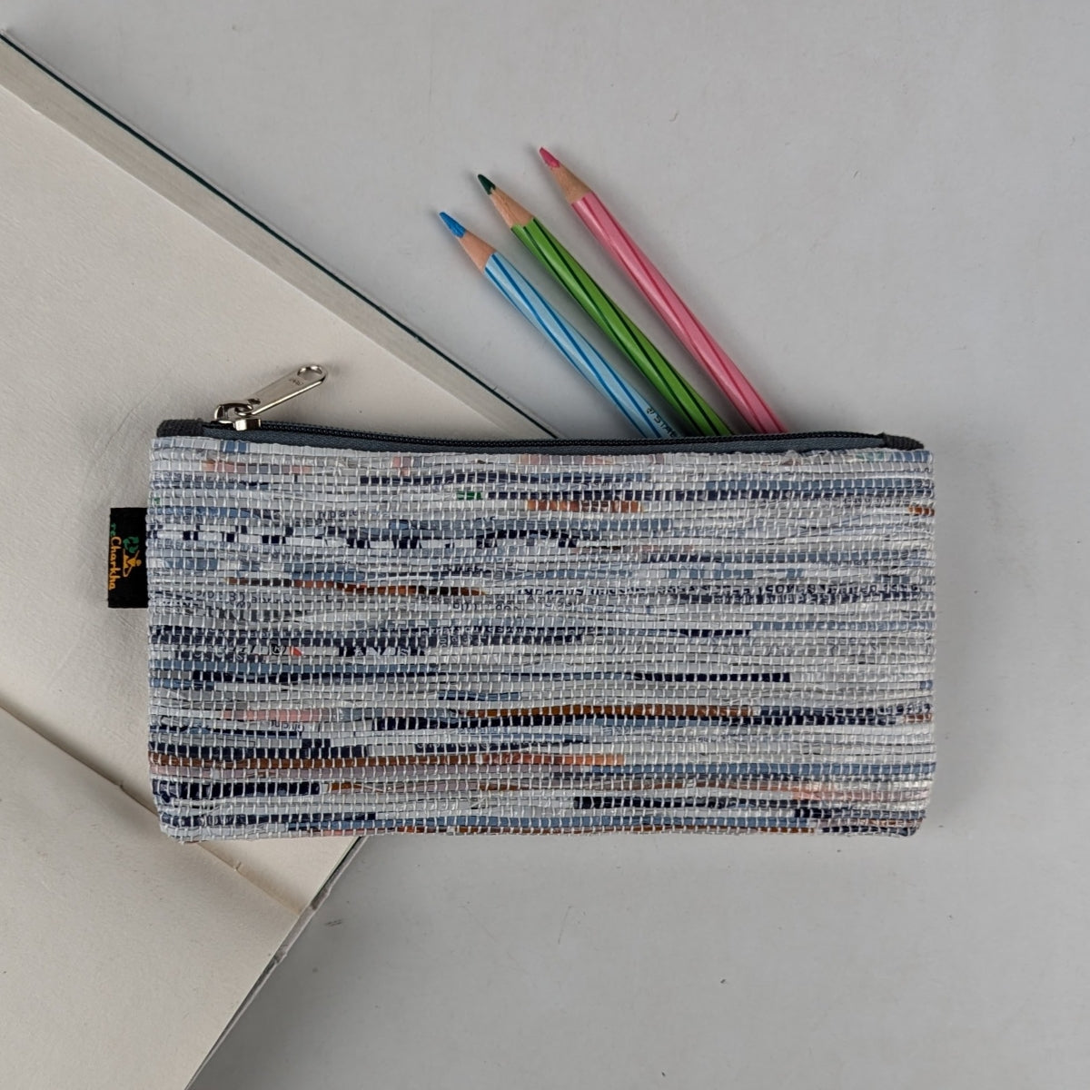 Upcycled Handwoven Pencil Pouch (PP0325-011) PS_W