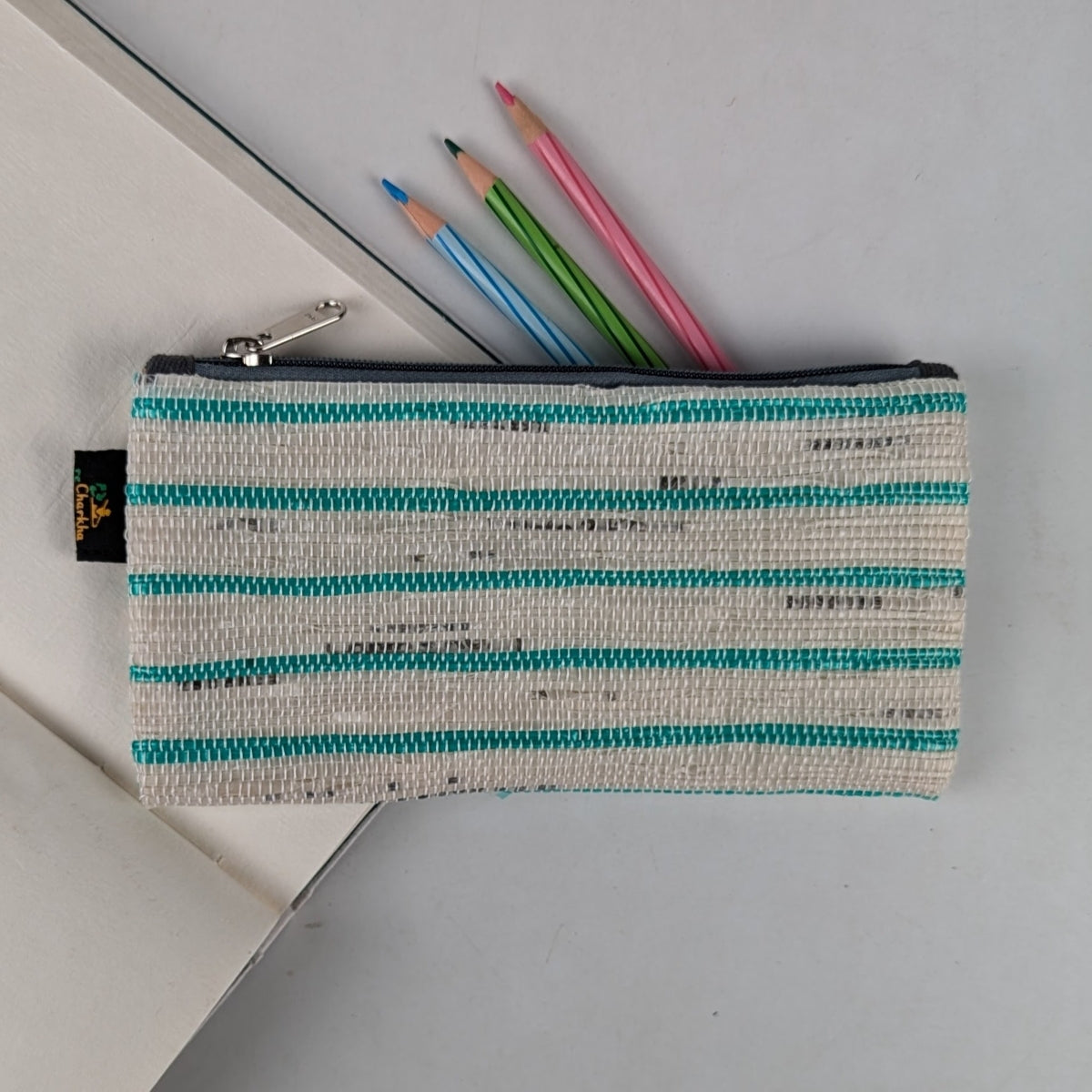 Upcycled Handwoven Pencil Pouch (PP0325-014) PS_W