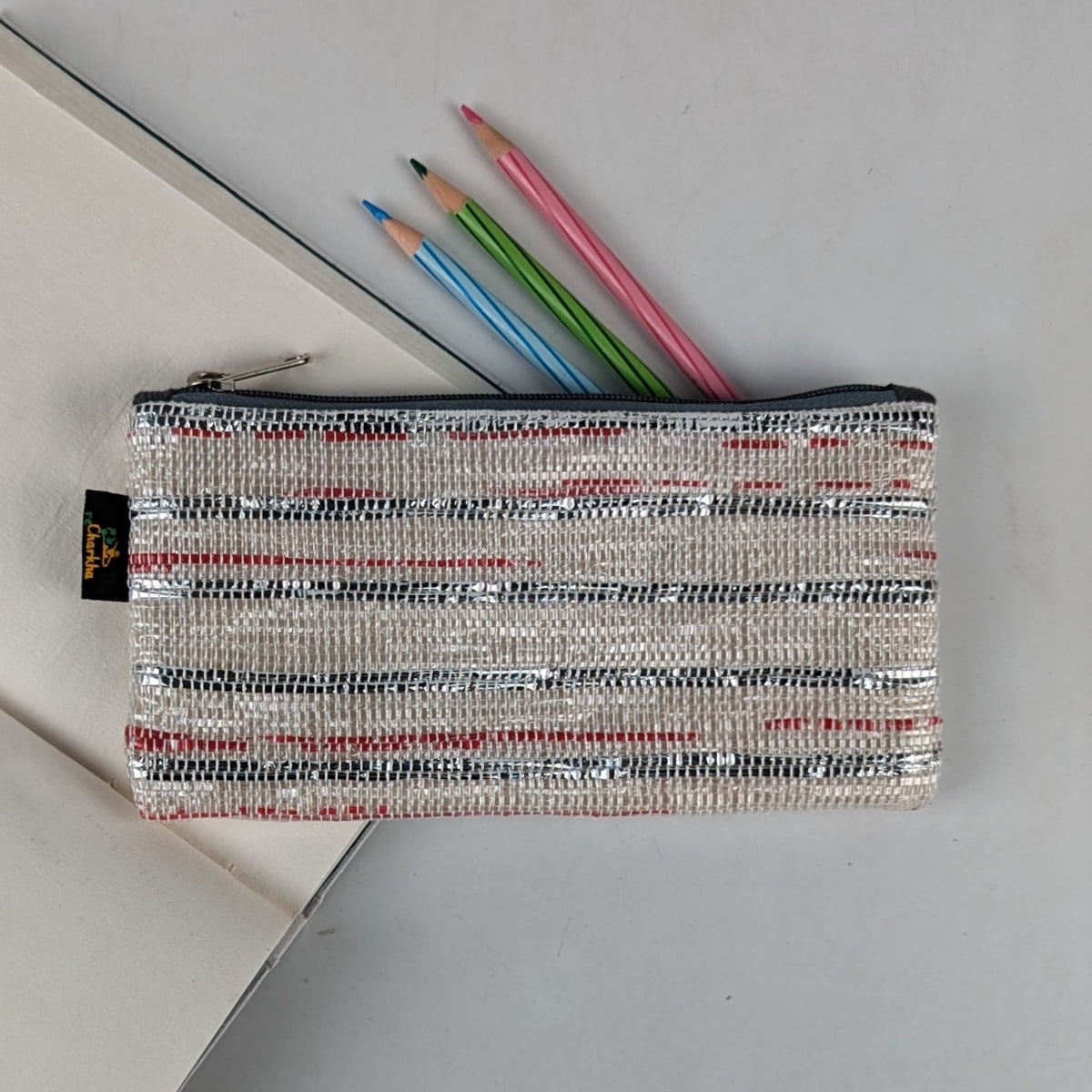 Upcycled Handwoven Pencil Pouch (PP0325-017) PS_W