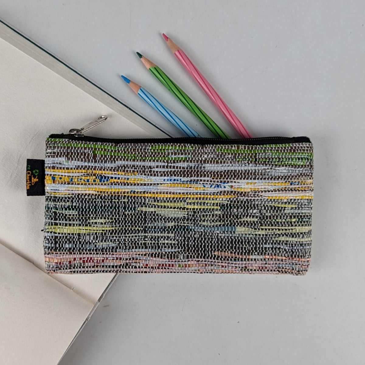 Upcycled Handwoven Pencil Pouch (PP0325-030) PS_W