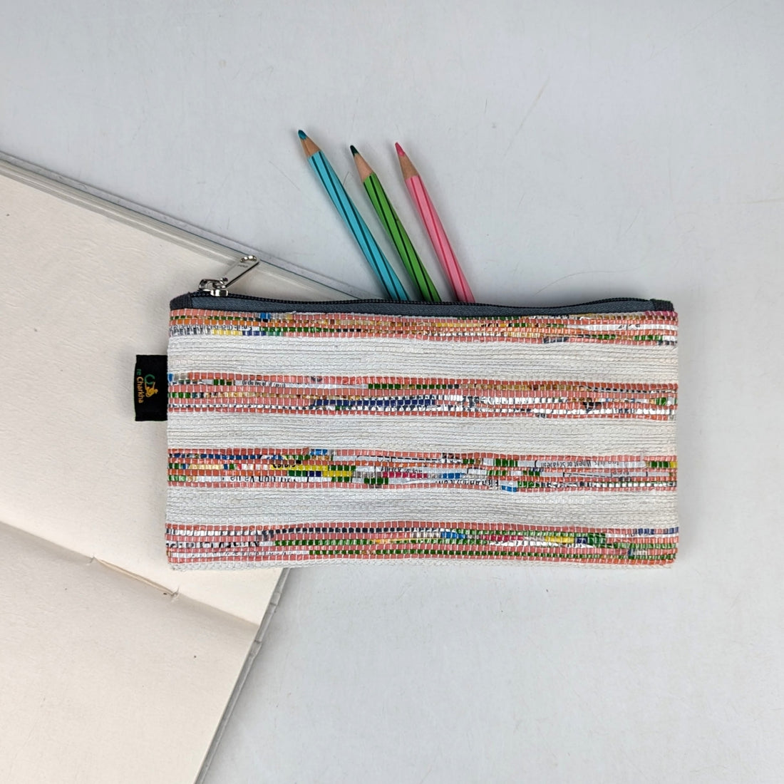 Upcycled Handwoven Pencil Pouch (PP0925-025) PS_W