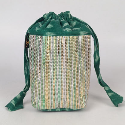 Upcycled Handwoven Potli Bag (P0925-005) PS_W