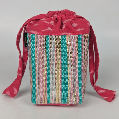 Upcycled Handwoven Potli Bag (P0925-006) PS_W