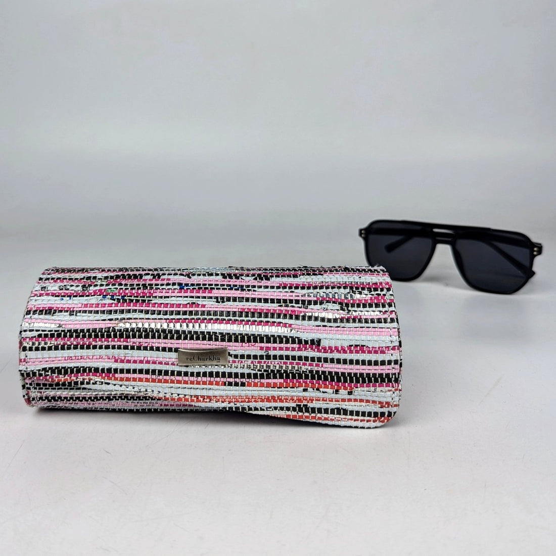 Upcycled Handwoven Sunglass Case (SGC0825-001) PS_W