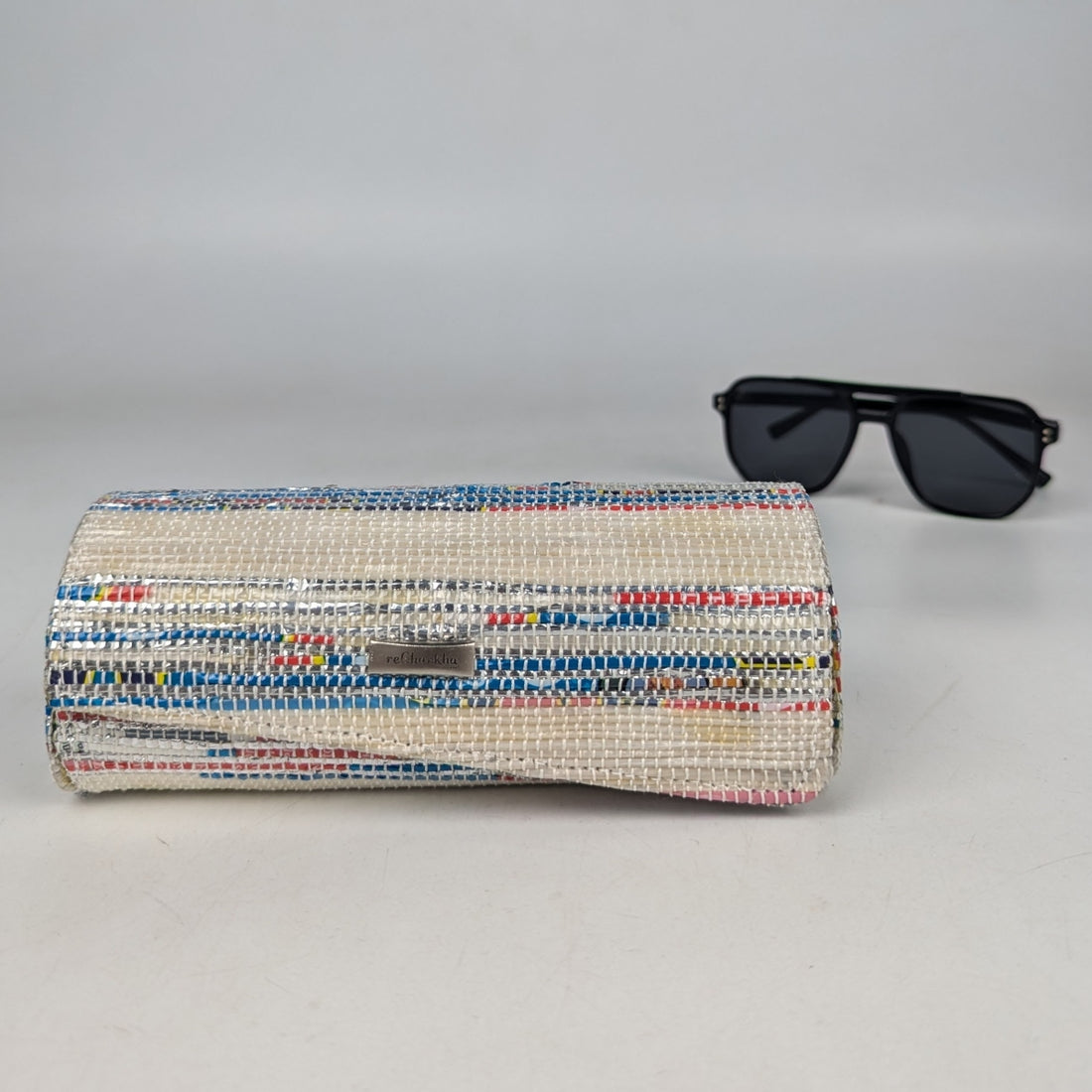 Upcycled Handwoven Sunglass Case (SGC0825-002) PS_W