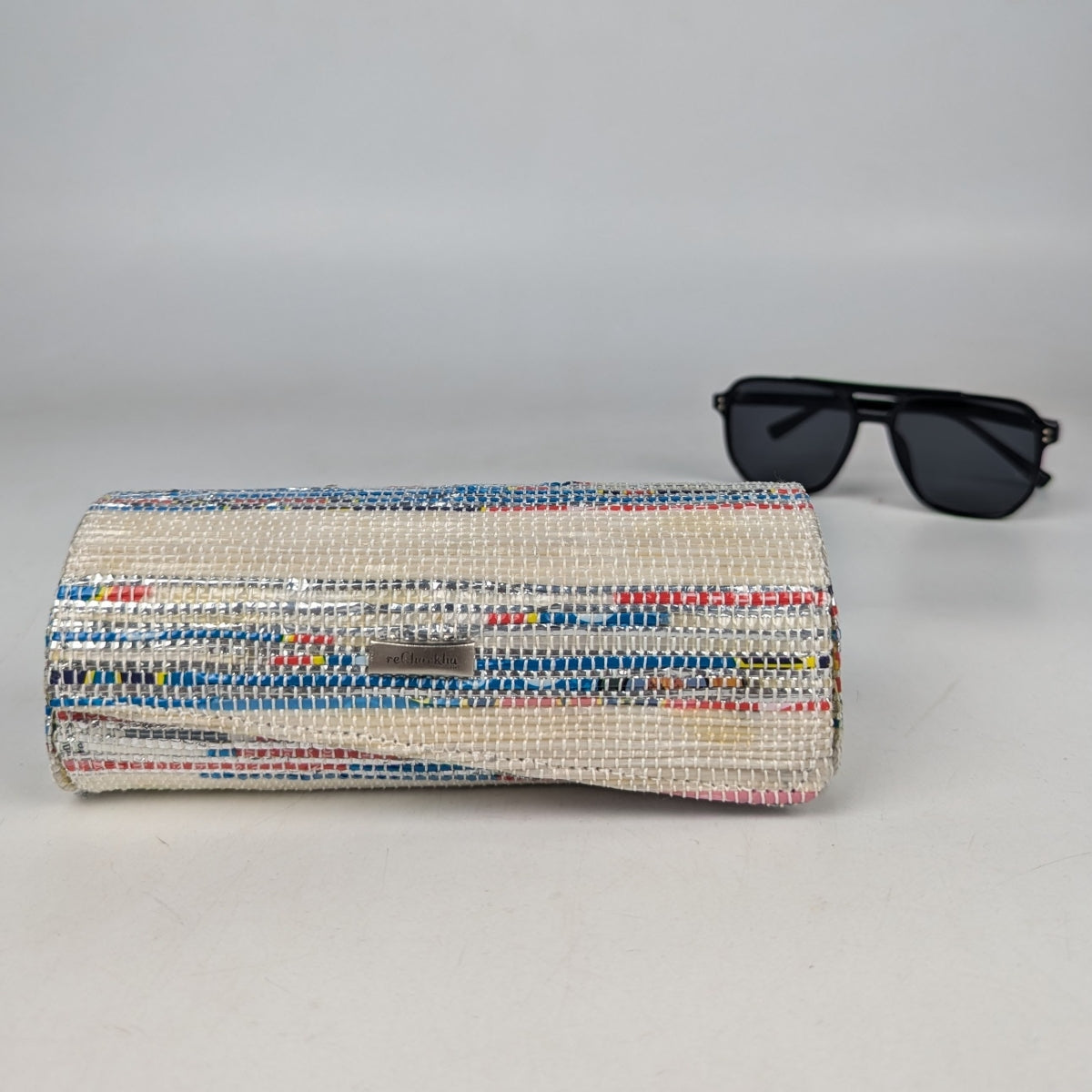 Upcycled Handwoven Sunglass Case (SGC0825-002) PS_W