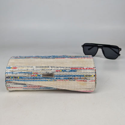 Upcycled Handwoven Sunglass Case (SGC0825-002) PS_W