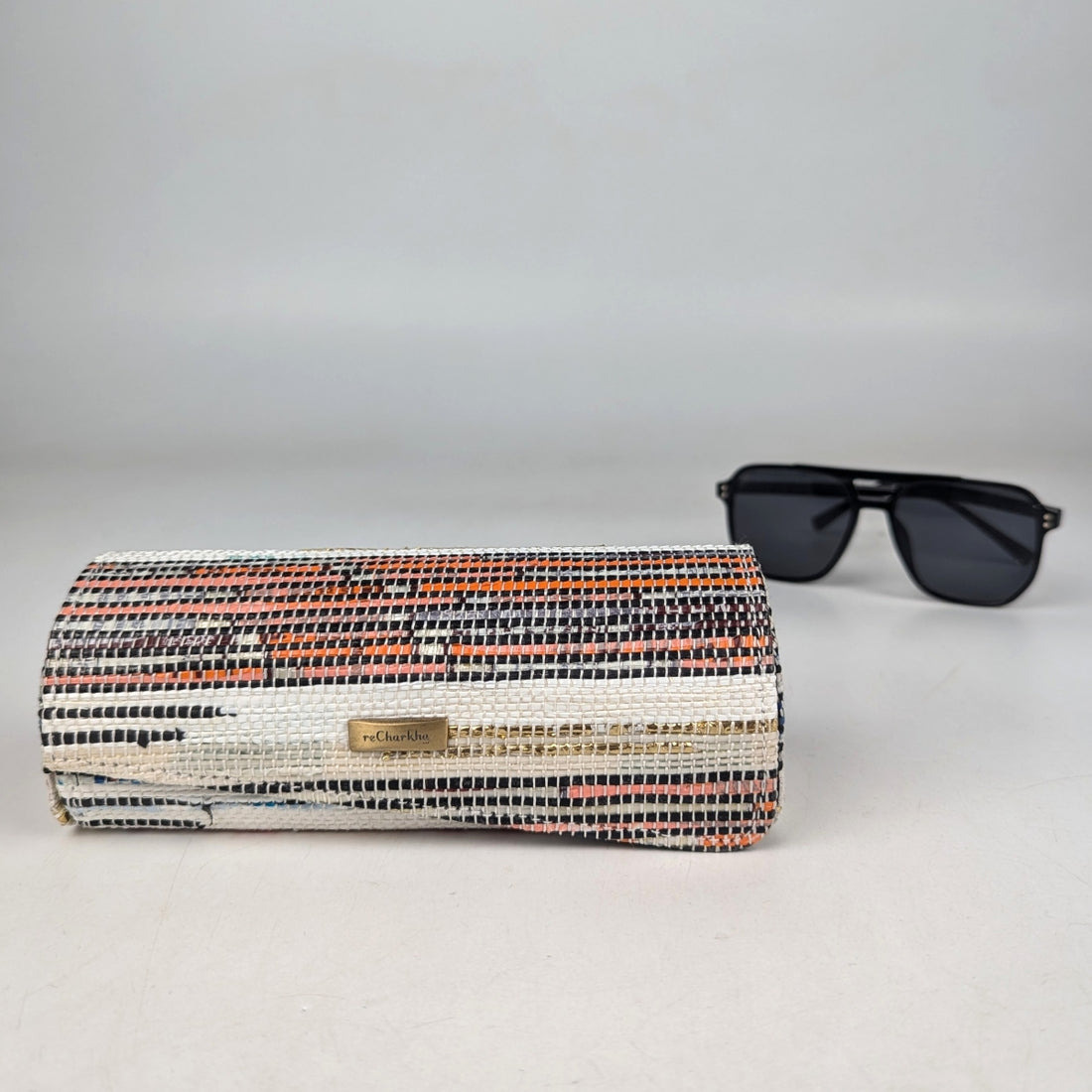 Upcycled Handwoven Sunglass Case (SGC0825-006) PS_W