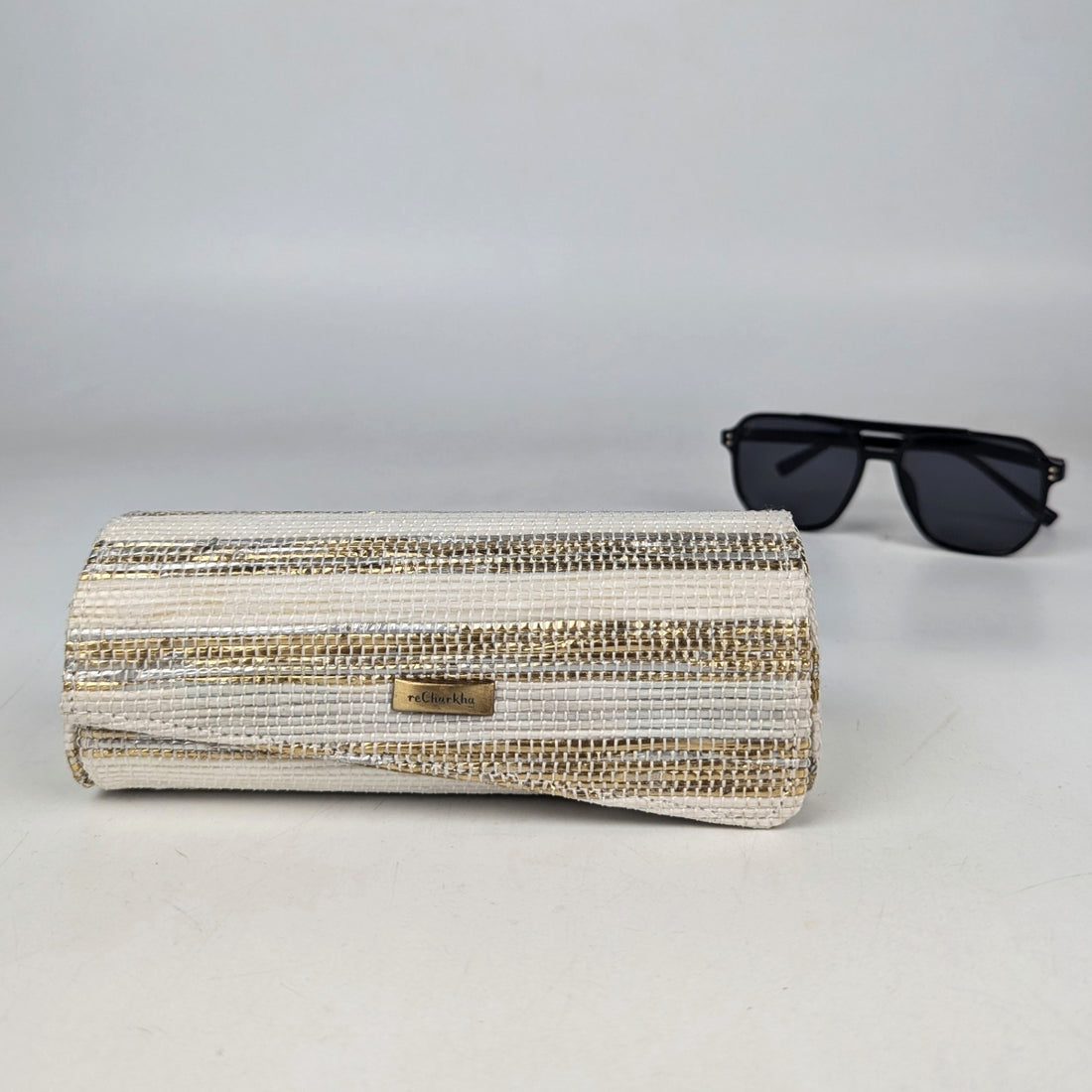 Upcycled Handwoven Sunglass Case (SGC0825-008) PS_W