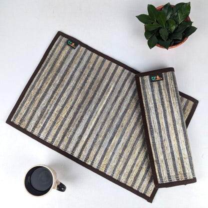 Upcycled Handwoven Table Mat (Set of 2) (TM0825-005) PS_W