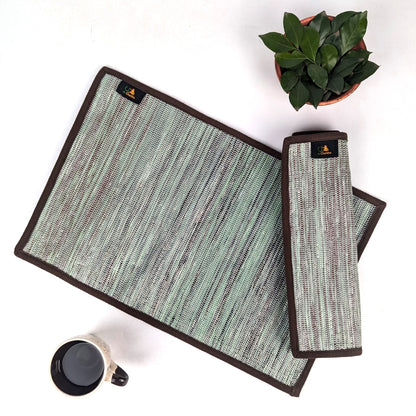 Upcycled Handwoven Table Mat (Set of 2) (TM0825-008) PS_W