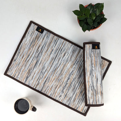 Upcycled Handwoven Table Mat (Set of 2) (TM0825-011) PS_W