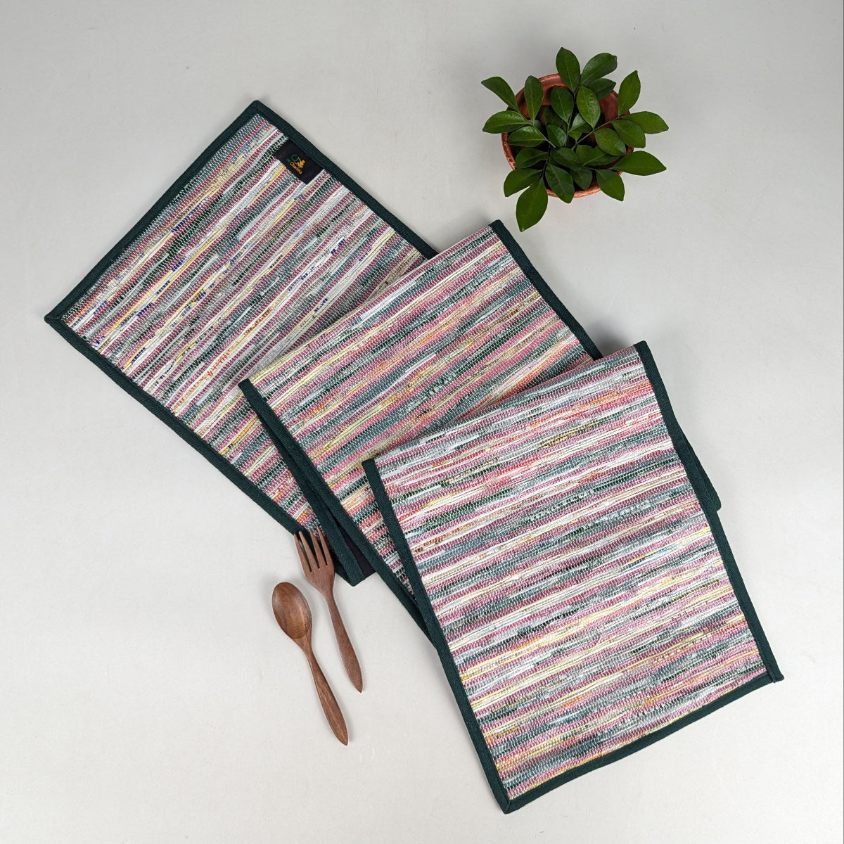 Upcycled Handwoven Table Runner (TR0426-001) PS_W 
