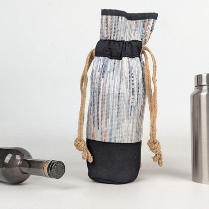 Upcycled Handwoven Wine Bottle Holder (WB0226-001) PS_W