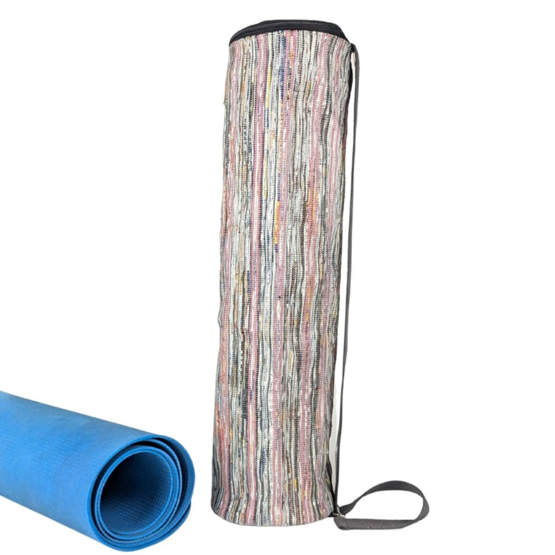 Upcycled Handwoven Yoga Mat Bag (YB0326-001) PS_W