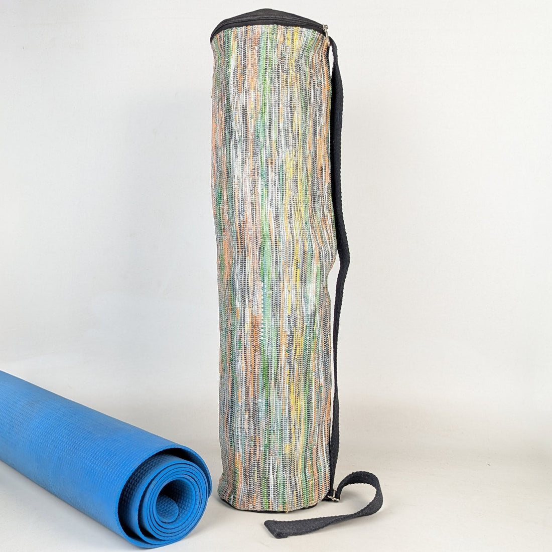 Upcycled Handwoven Yoga Mat Bag (YB0426-005) PS_W